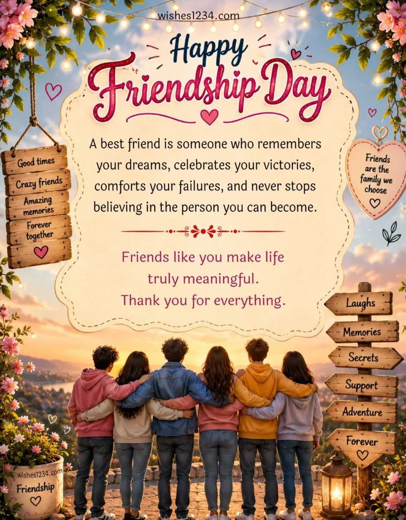 Happy Friendship Day for friends.