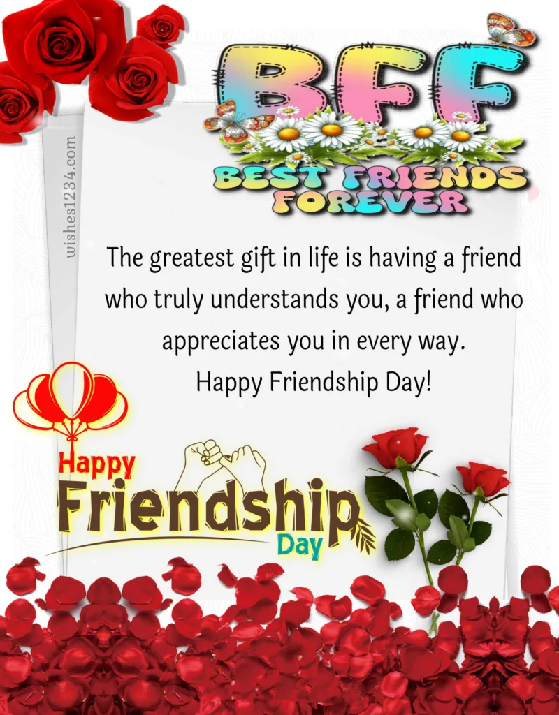 Happy Friendship Day wishes image.
