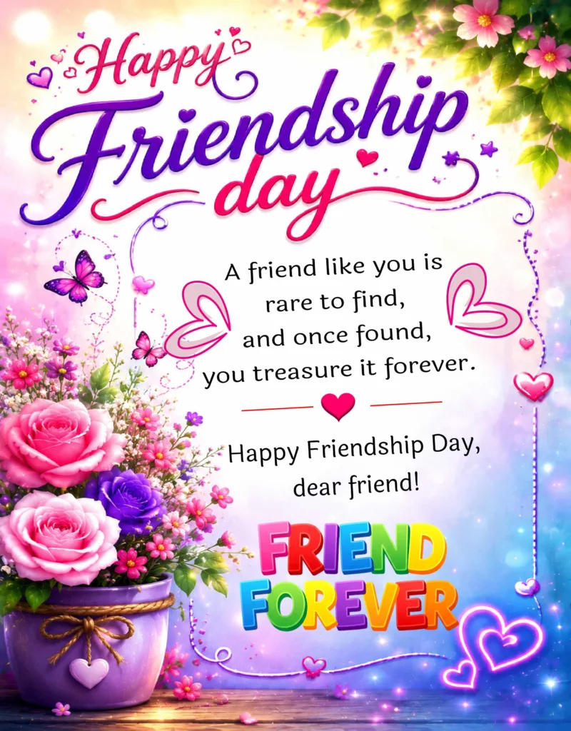 Happy Friendship Day wishes to best friend.
