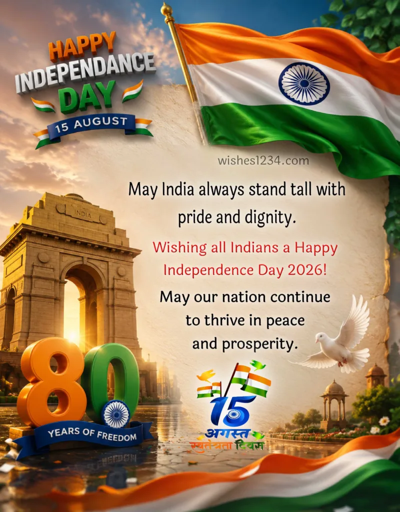 Happy Independence Day 15 August.