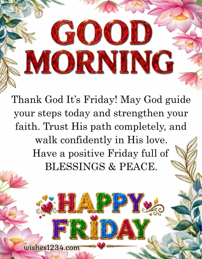 TGIF Message with beautiful image.