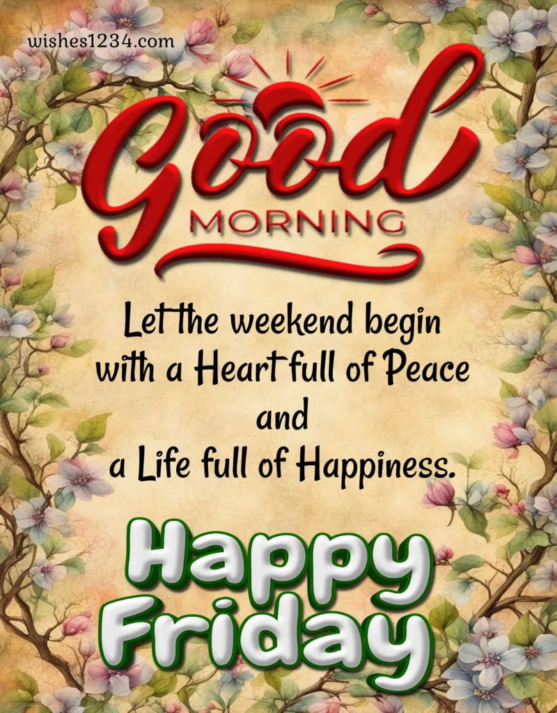Weekend Blessings.