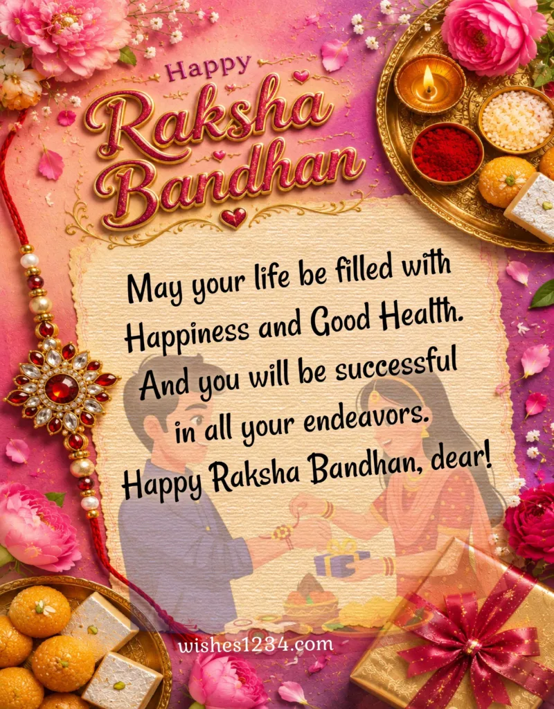 Brother and Sister with Rakhi.