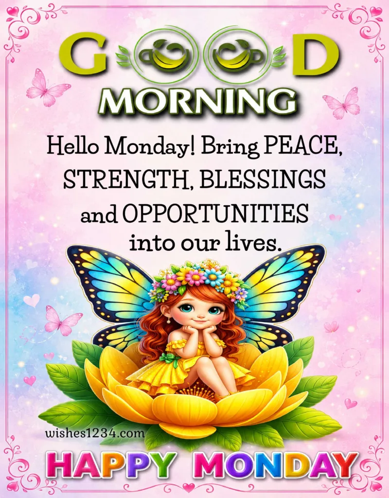 Happy Monday image with beautiful quotes.