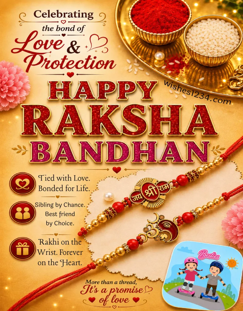 Happy Raksha Bandhan image.