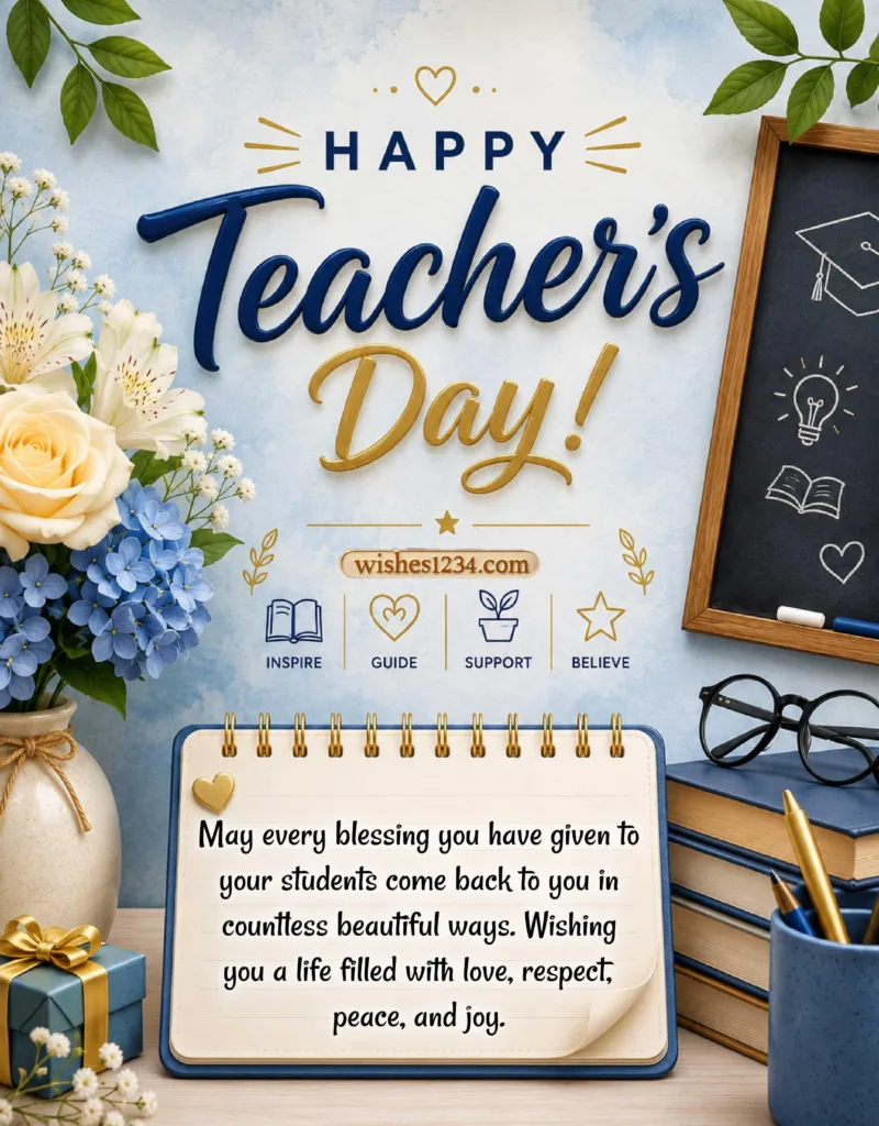 Happy Teachers Day Blessings.