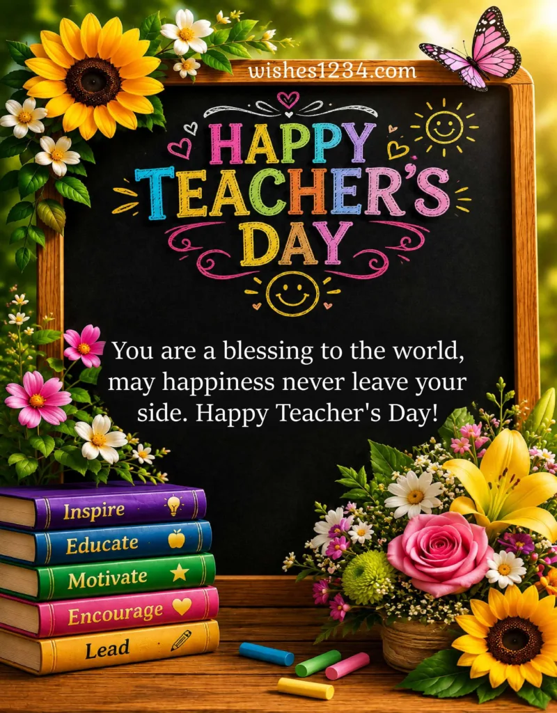 Happy Teachers Day Card.