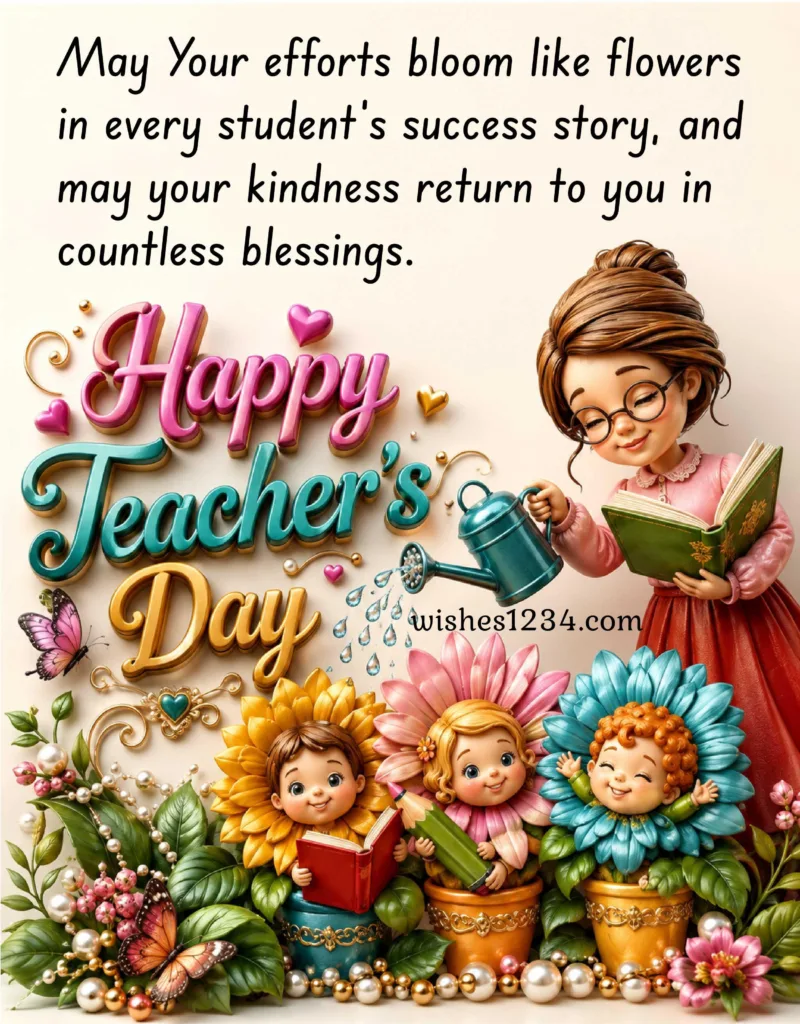 Happy Teachers Day image with beautiful Message.