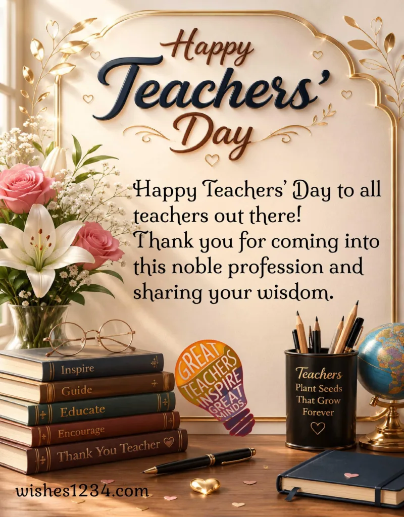 Happy Teachers Day to all.