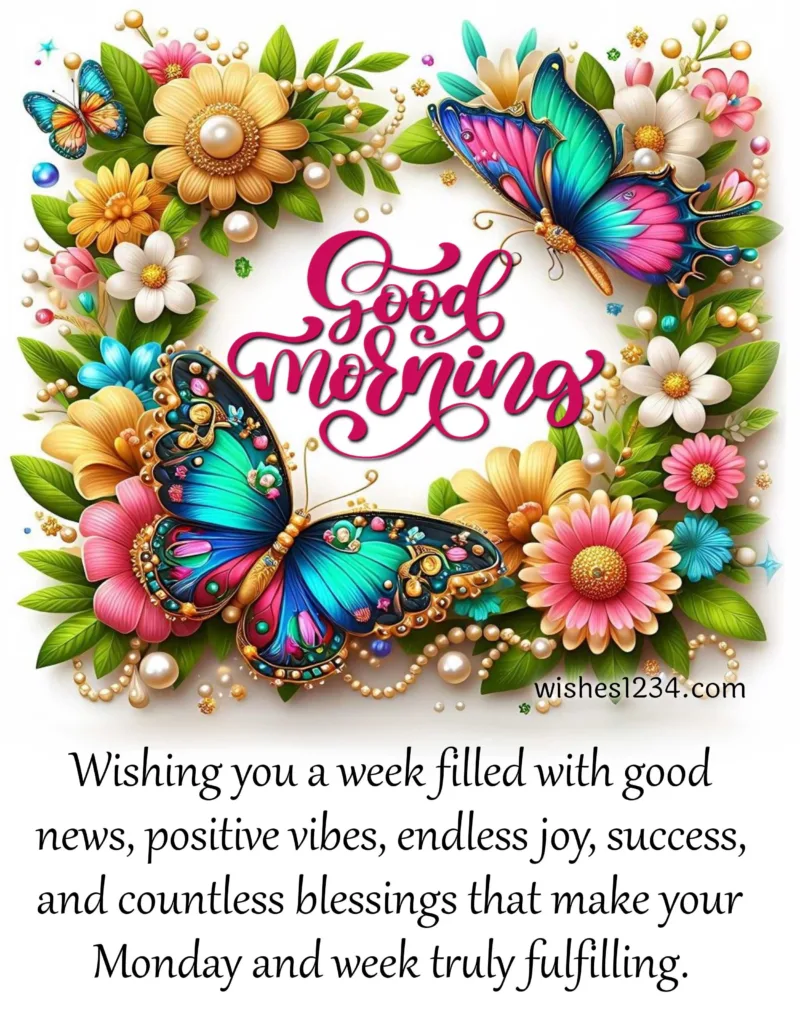 Monday Blessings with beautiful image.