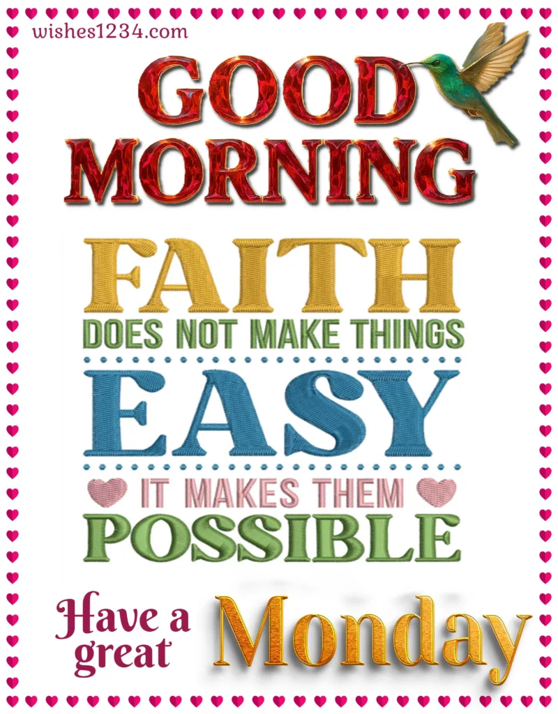 Monday Blessings with image.