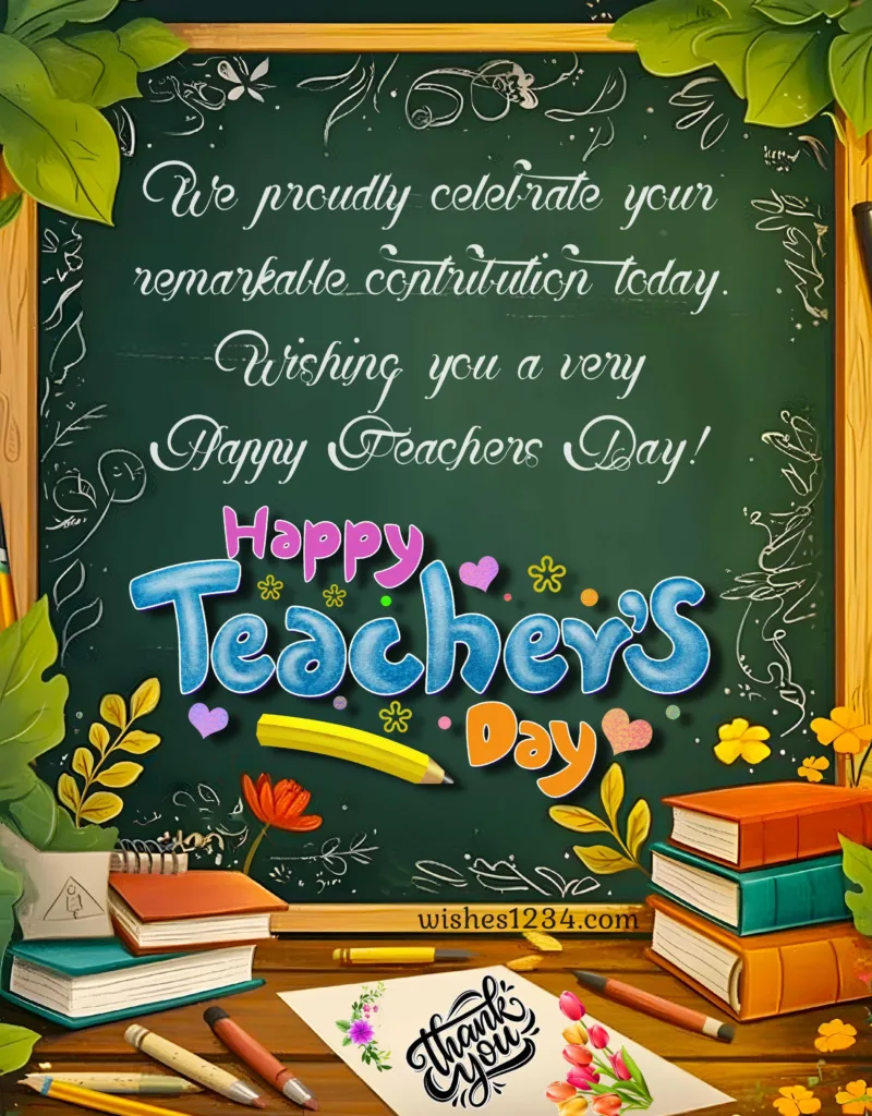 Teachers Day Card.