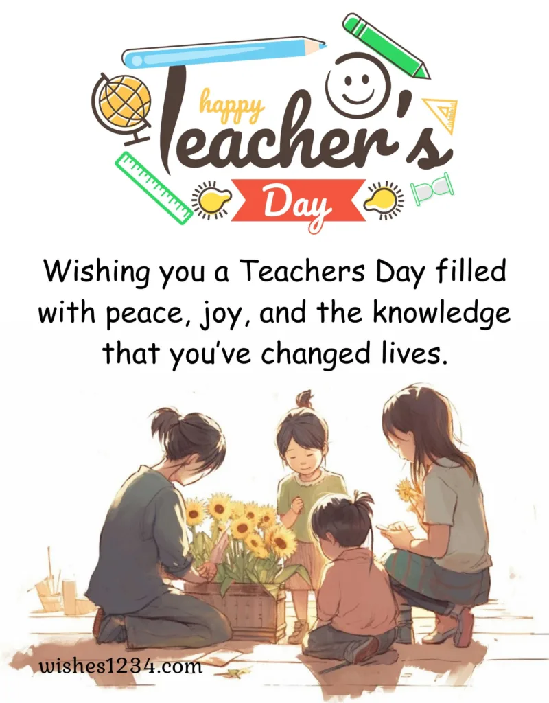 Teachers Day image with Message.