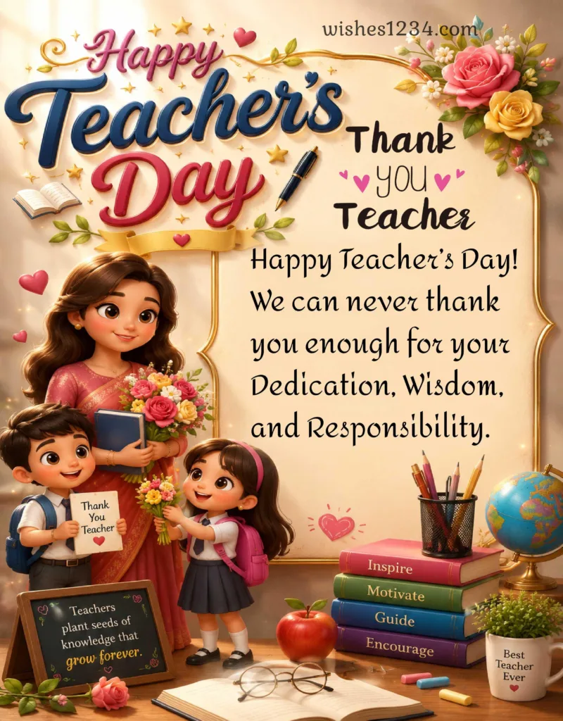 Teachers Day image with Quotes.