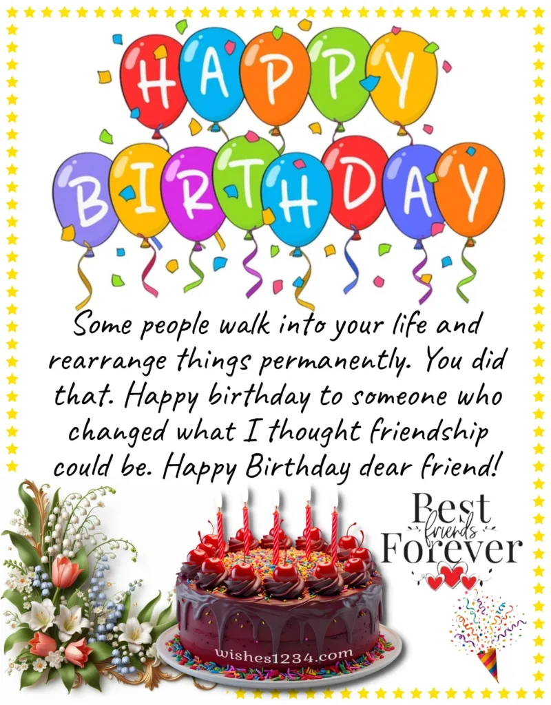 Best Friend Birthday Message.