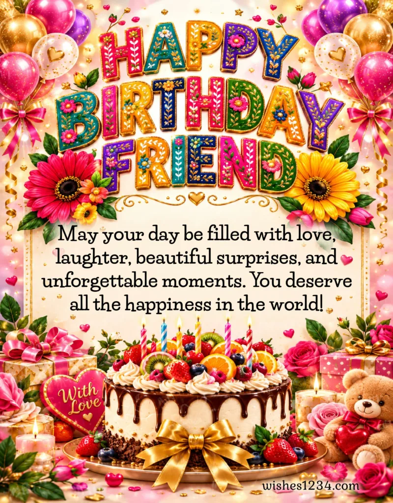 Birthday Greetings for Friend.