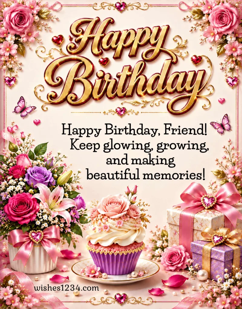 Birthday message for friend.