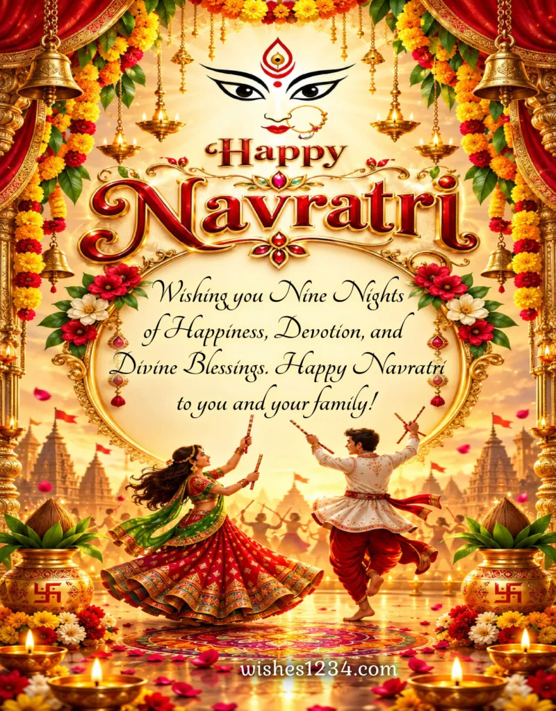 Dandiya dance on Navratri Image.