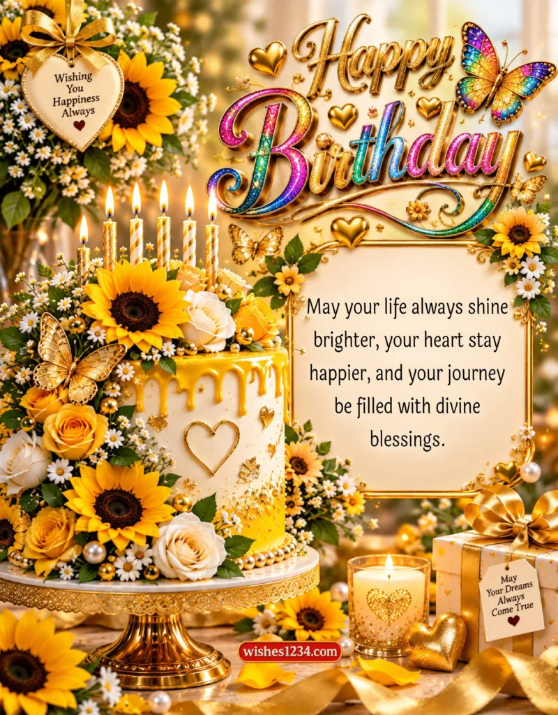 Happy Birthday blessings image for friend.