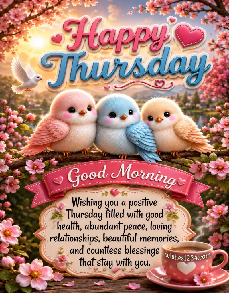 Thursday card with beautiful message.
