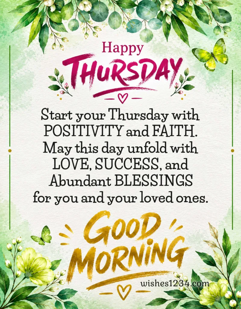 Thursday short Prayers.
