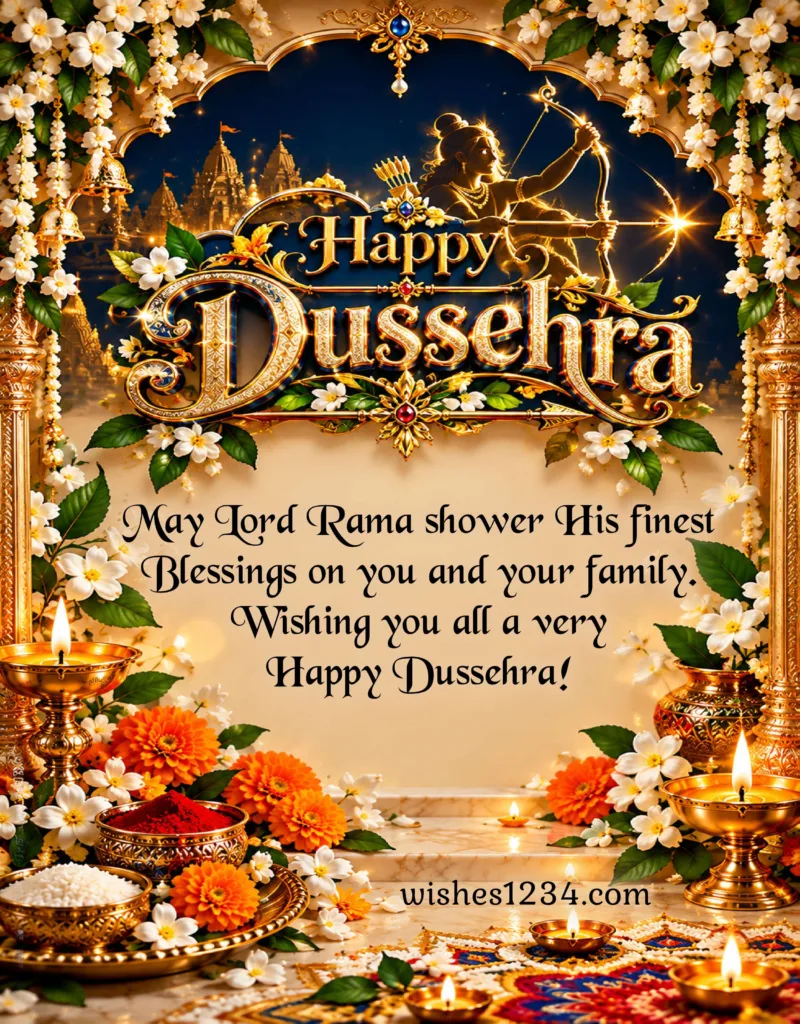 Dussehra 2026 images with beautiful message.