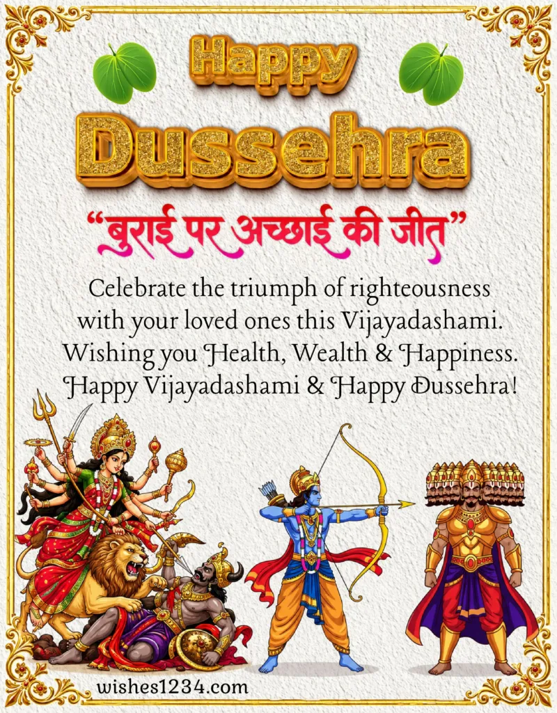 Dussehra Victory -Good Over Evil.