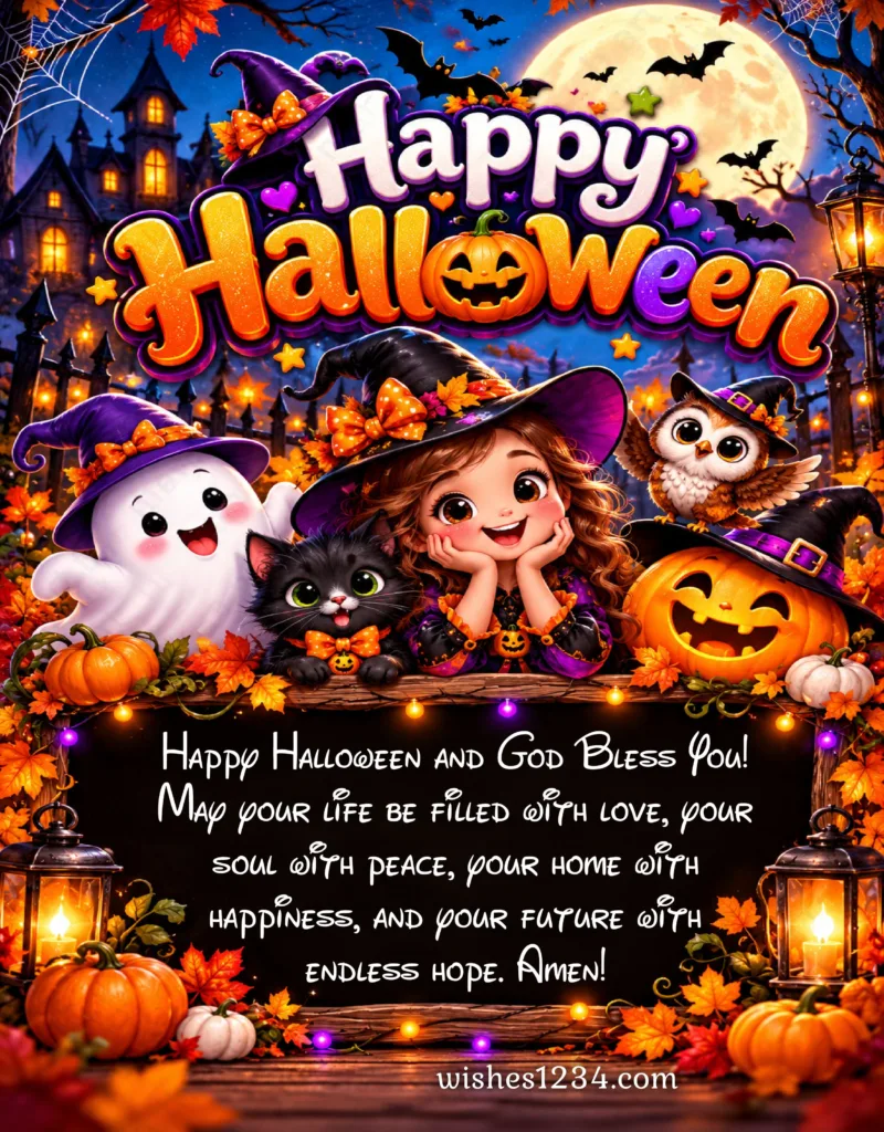 Halloween Greetings with beautiful image.