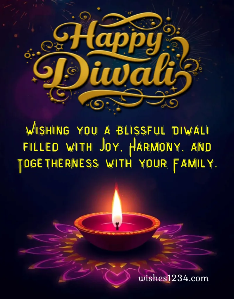 Happy Diwali 2026 Card with beautiful messages.