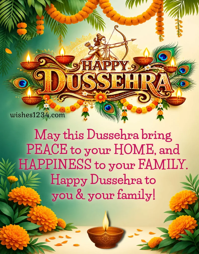 Happy Dussehra Festival Greetings.