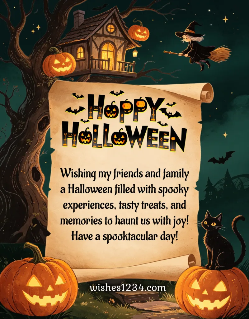 Happy Halloween image with beautiful quotes.