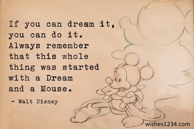 Sketch of mickey mouse, Motivational Quotes | Inspirational Quotes of the Day.